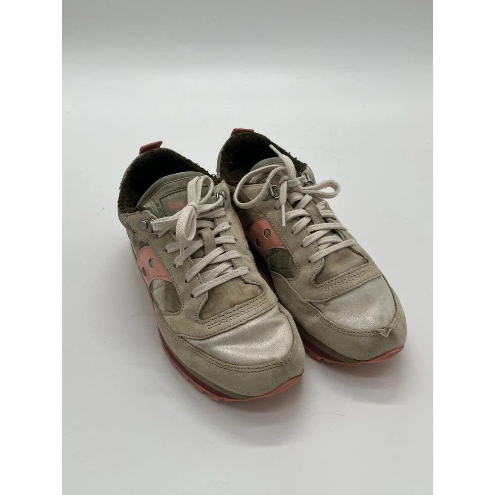 Sz 8.5 - Womens Saucony Jazz Triple S60581-2 Beige Suede Sneakers Shoes